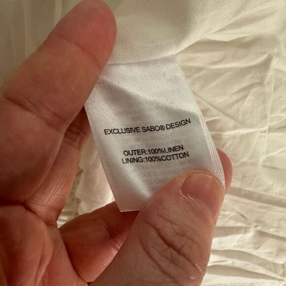 Saboluxe Women’s Extra Small Camari Linen Dress - Picture 8 of 9